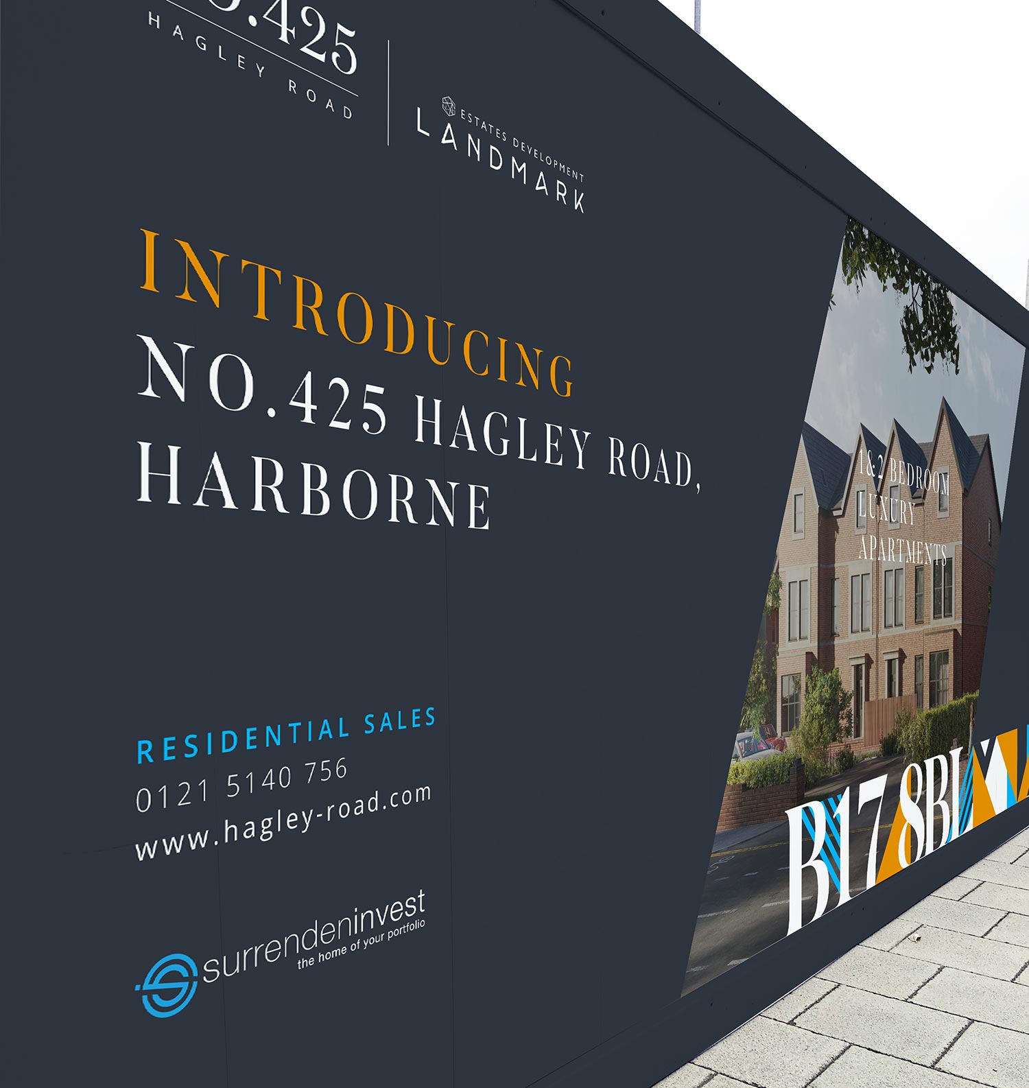 Property hoarding design in Essex
