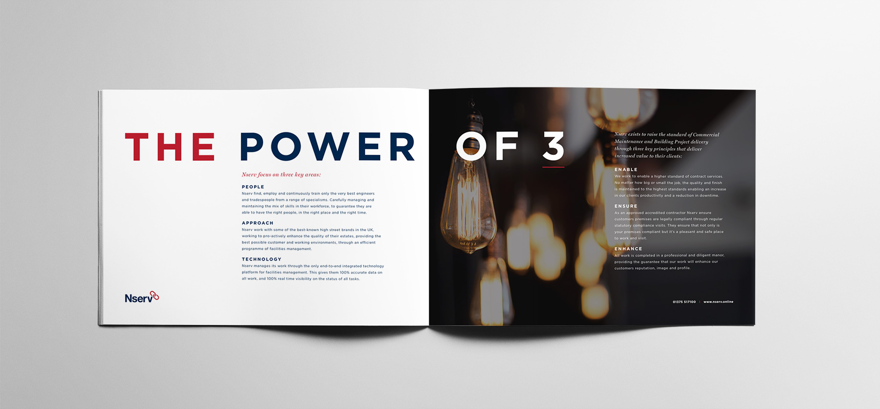 Nserv Brochure Design
