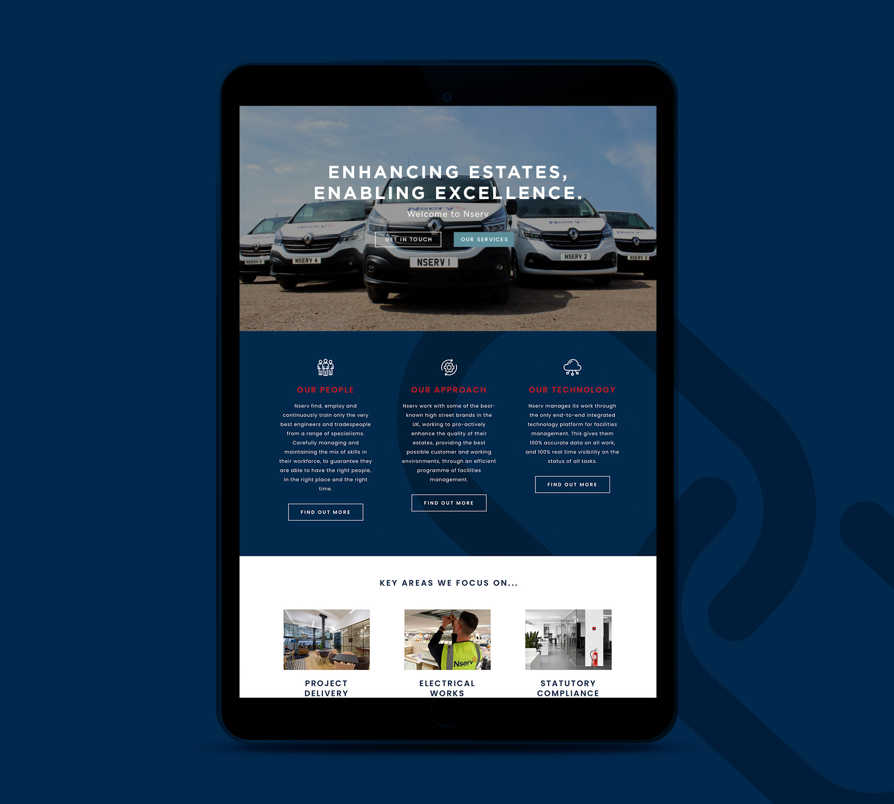 Nserv Website Design