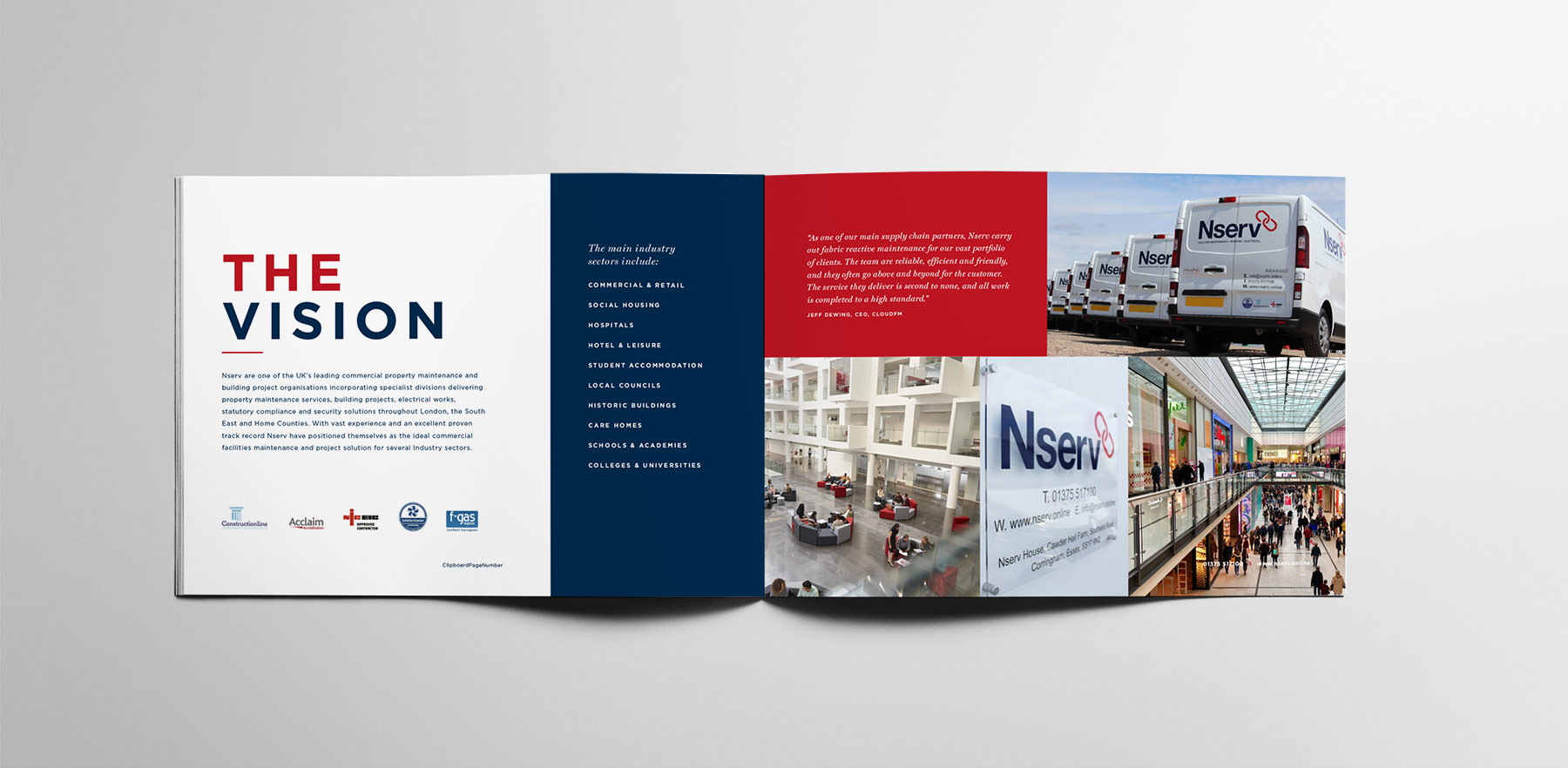 Nserv Brochure Design