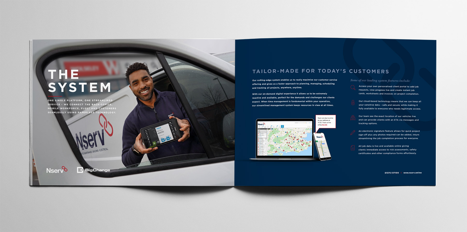 Nserv Brochure Design